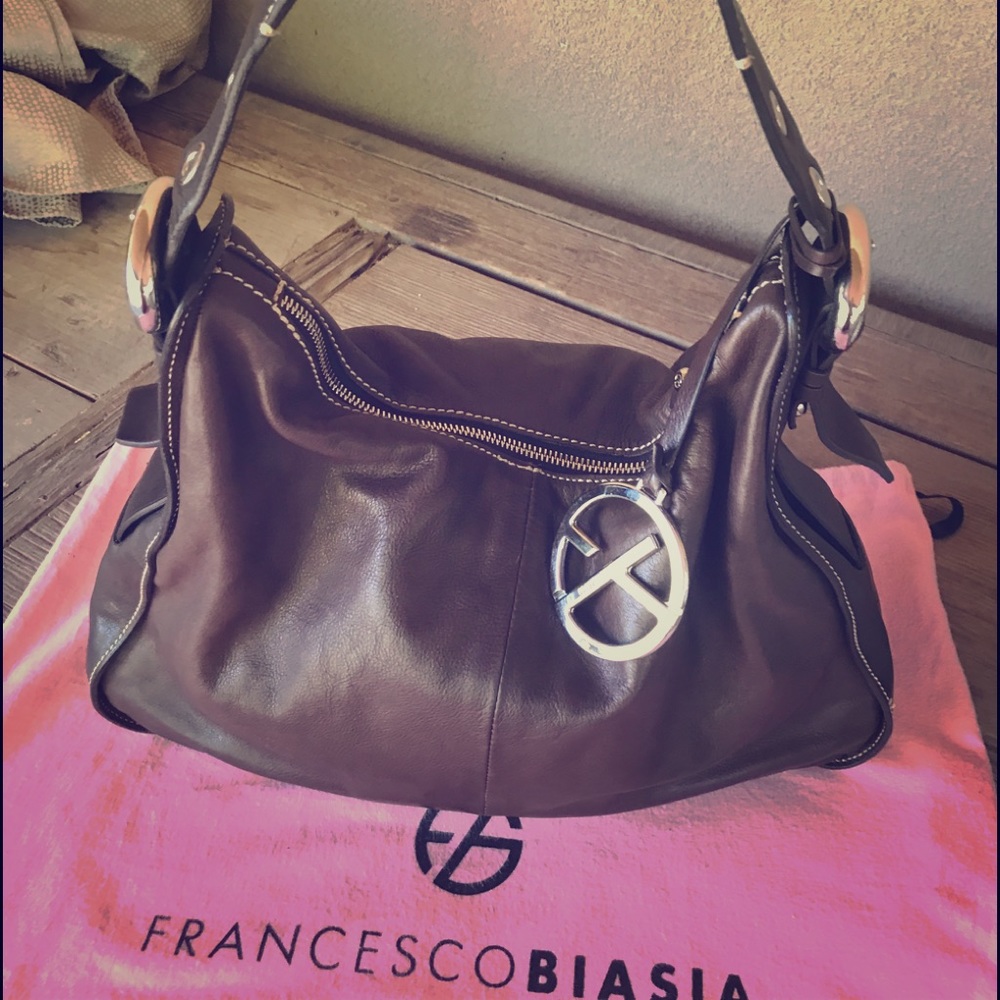 NWOT Francesco Biasia leather hand bag